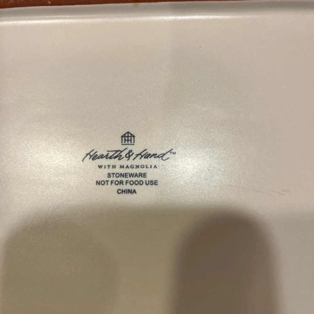 Target Hearth & Hand Ceramic Rectangular Cream Bathroom Tray